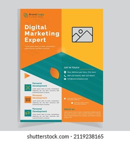 Corporate business flyer design template