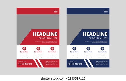 Corporate Business Flyer Design. Template vector design for Brochure, Annual Report, Magazine, Poster, Corporate Presentation. Business Flyer, Cover, A4 Size