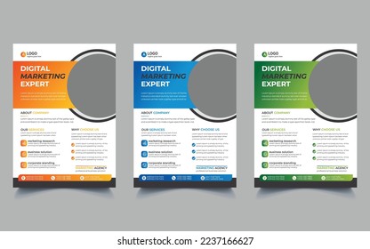 corporate business flyer design template