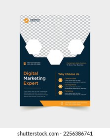 Corporate business flyer design template