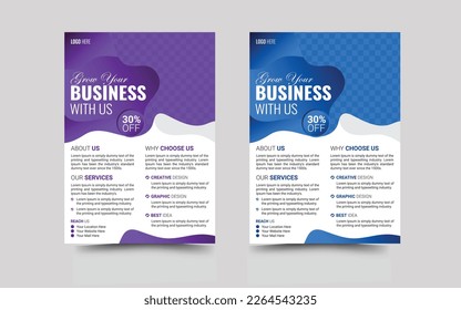 corporate business flyer design template vector file
