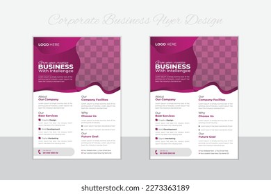 Corporate Business Flyer Design Template, Flyer Design Layout in A4, Vector Flyer Design Template, Minimal and Creative Business Flyer , A4 Design in Different color