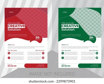 Corporate business flyer design template, modern business flyer design template