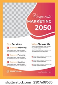 Corporate business flyer design template
