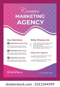 Corporate business flyer design template