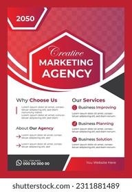 Corporate business flyer design template 
