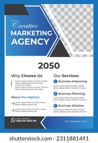Corporate business flyer design template 
