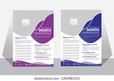 Corporate Business Flyer Design Template.