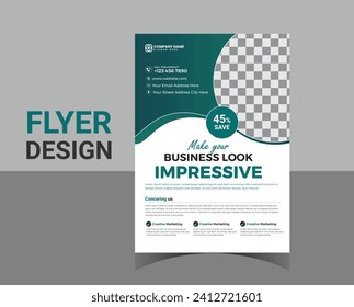 corporate business flyer design template