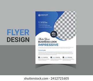 corporate business flyer design template