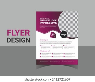 corporate business flyer design template