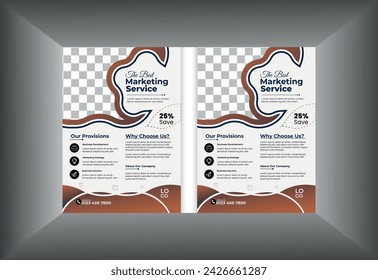Corporate business flyer design template 
