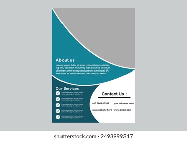 corporate business flyer design template