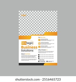 Corporate business flyer design template