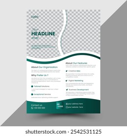 Corporate business flyer design template