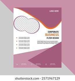 Corporate business flyer design template