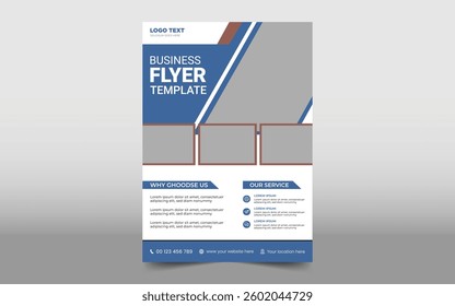 Corporate business flyer design template
