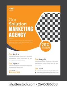 Corporate business flyer design template
