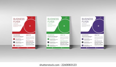 Corporate Business Flyer Design Temple. A4 size flyer and print ready file