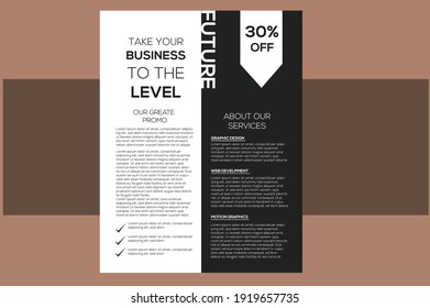 corporate business flyer design vector