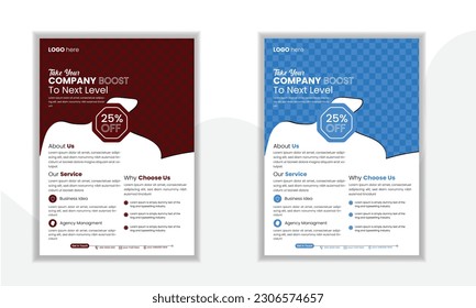 Corporate Business Flyer Design Vector Background Template For Your Business