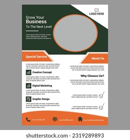 Vector de diseño de volante empresarial