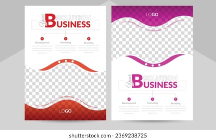 Corporate Business Flyer Design , vector file layout 