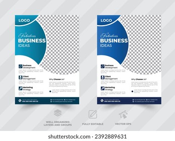 Corporate Business Flyer design vector template in A4, Business Presentation ,business promotion web banner template design, Business marketing flyer.
