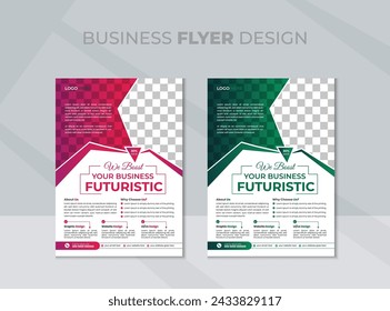 Corporate Business Flyer Design. Vector layout Flyer Template. 