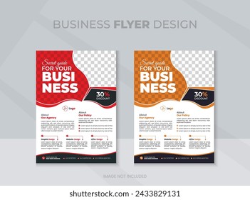 In: Corporate Business Flyer Design. Vorlage für Vektorlayout-Flyer. 