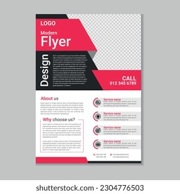 Corporate business flyer layout, Flyer cover design, Annual report, Corporate presentation, Digital marketing flyer, Business brochure template design with mockup