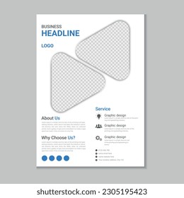 Corporate business flyer layout, Flyer cover design, Annual report, Corporate presentation, Digital marketing flyer, Business brochure template design with mockup