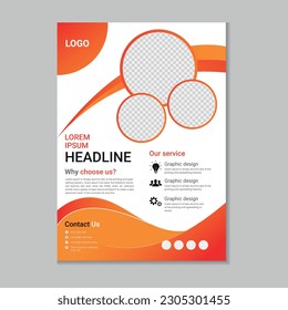 Corporate business flyer layout, Flyer cover design, Annual report, Corporate presentation, Digital marketing flyer, Business brochure template design with mockup