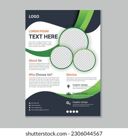 Corporate business flyer layout, Flyer cover design, Annual report, Corporate presentation, Digital marketing flyer, Business brochure template design with mockup