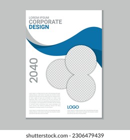 Corporate business flyer layout, Flyer cover design, Annual report, Corporate presentation, Digital marketing flyer, Business brochure template design with mockup