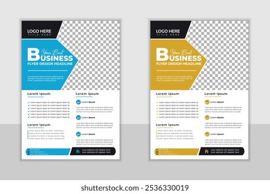 Corporate Business Flyer or Leaflet Design For Multipurpose Use | Digital Marketing Flyer or Poster Design | Business Leaflet Design
