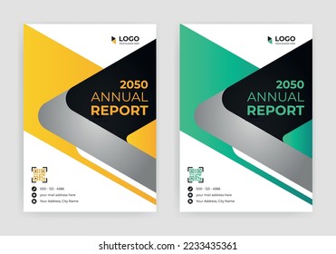 Corporate business flyer modern annual report template