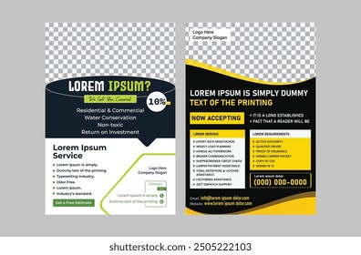 Corporate Business Flyer poster abstract template vector. Brochure design, cover modern layout, annual report, poster