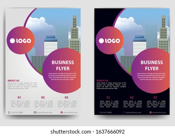 corporate business flyer poster brochure cover design layout background template, vector in a4 size