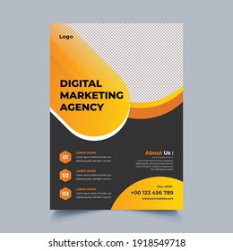 Corporate Business Flyer Poster Brochure Cover Design Layout Background A4 Size Editable Vector Template