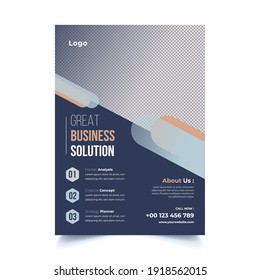 Corporate Business Flyer Poster Brochure Cover Design Layout Background A4 Size Editable Vector Template