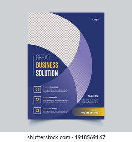 Corporate Business Flyer Poster Brochure Cover Design Layout Background A4 Size Editable Vector Template