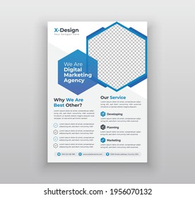 Corporate Business Flyer, poster, brochure cover design layout template