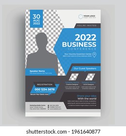 Corporate Business Flyer poster brochure cover design. vector template in A4 size