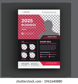 Corporate Business Flyer poster brochure cover design. vector template in A4 size