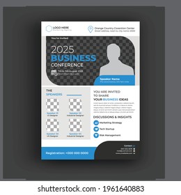 Corporate Business Flyer poster brochure cover design. vector template in A4 size