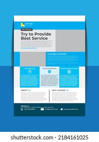 Corporate business flyer poster design 