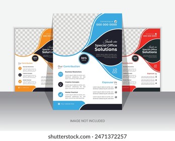 Corporate Business Flyer poster design layout background vector modern template