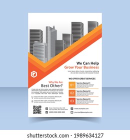 corporate business flyer poster Grow your business template design