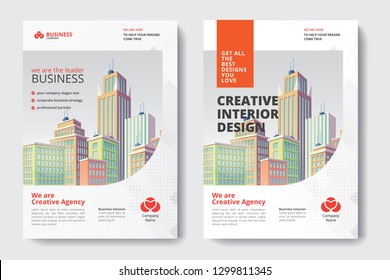 Corporate Business Flyer poster pamphlet brochure cover design layout background, two colors scheme, vector template in A4 size - Vector - Vector svg